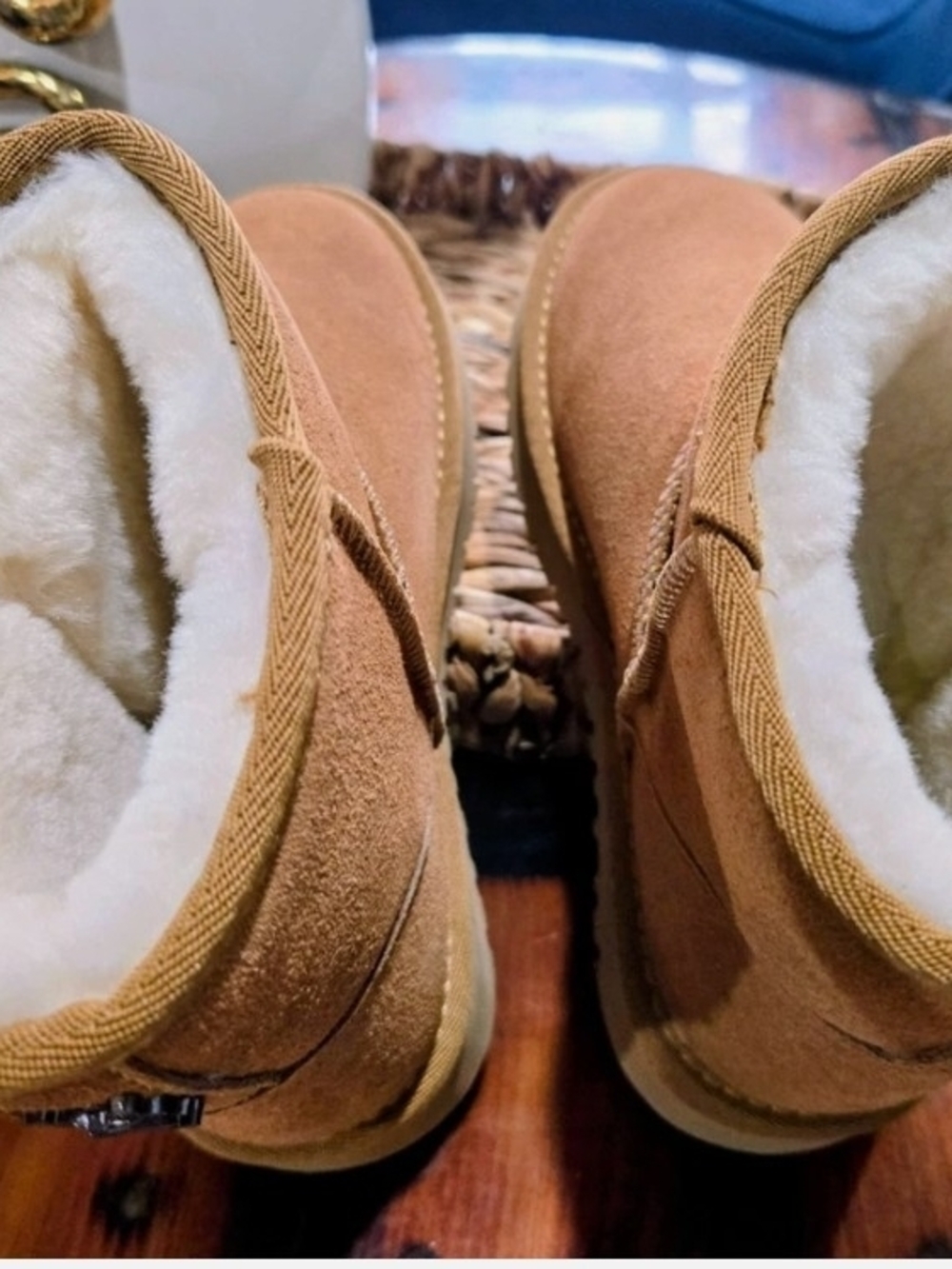 NEW Gothic Cross Luxury Inspired Faux Fur Boots - Chrome Detail - Size 6.5 - Picture 5 of 6